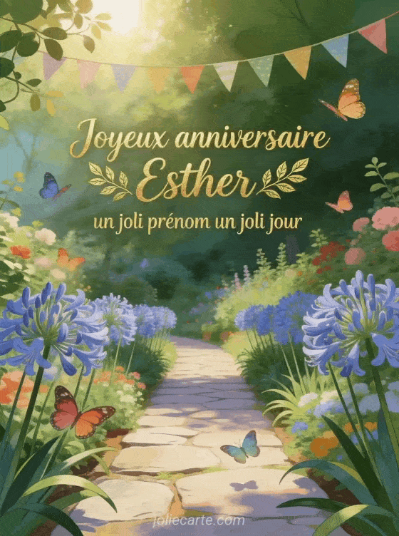 Joyeux anniversaire Esther - Joyeux anniversaire esther fleurs