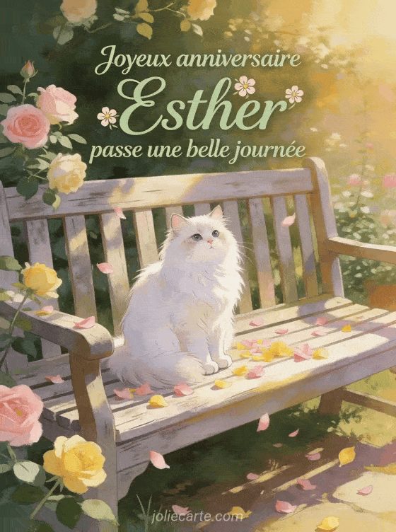 Joyeux anniversaire Esther - Joyeux anniversaire esther gros bisous