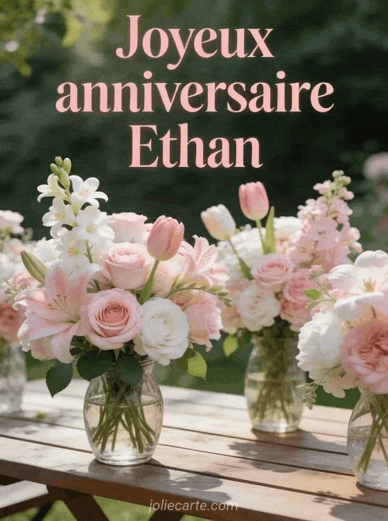 Joyeux anniversaire Ethan - Joyeux anniversaire ethan fleurs
