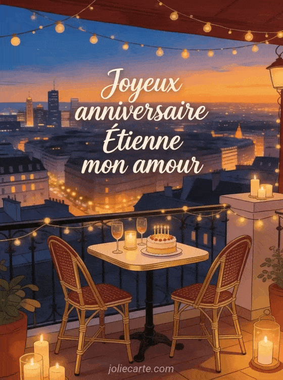Joyeux anniversaire Étienne - Joyeux anniversaire etienne mon amour
