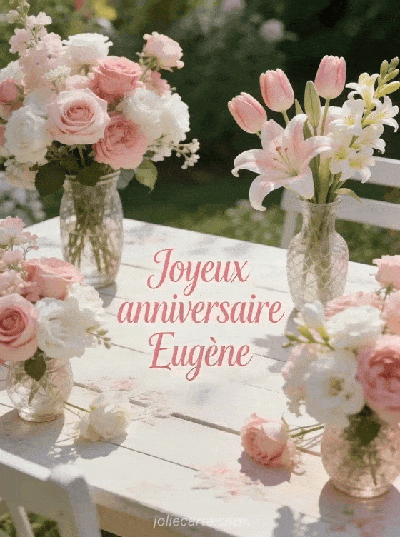 Joyeux anniversaire Eugène - Joyeux anniversaire eugene fleurs