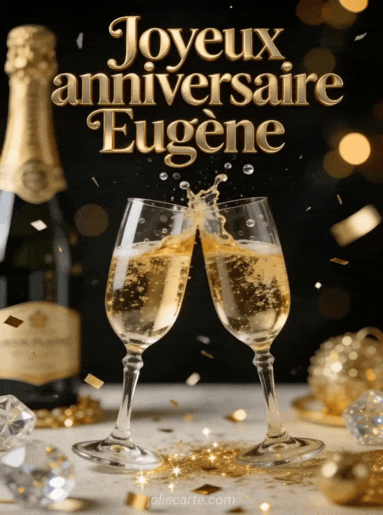 Joyeux anniversaire Eugene - Eugene champagne