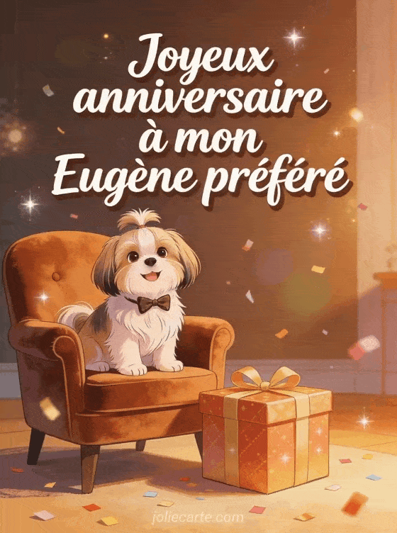 Joyeux anniversaire Eugène - Carte joyeux anniversaire eugene gratuite