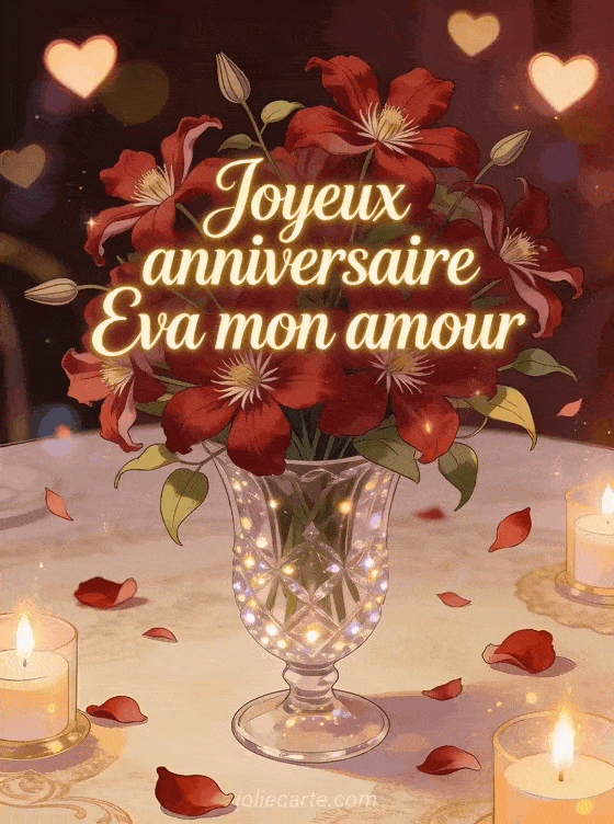 Joyeux anniversaire Eva - Joyeux anniversaire eva mon amour