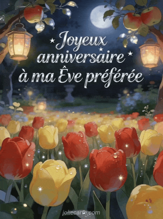 Joyeux anniversaire Ève - Carte joyeux anniversaire eve