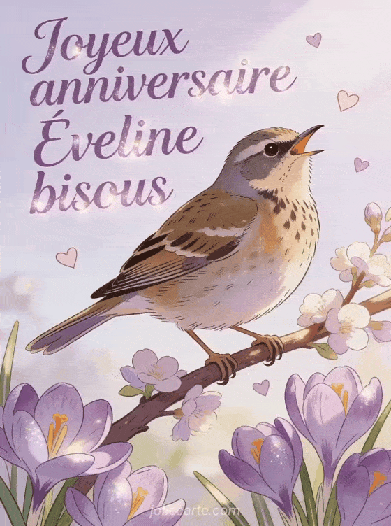 Joyeux anniversaire Éveline - Joyeux anniversaire eveline bisous