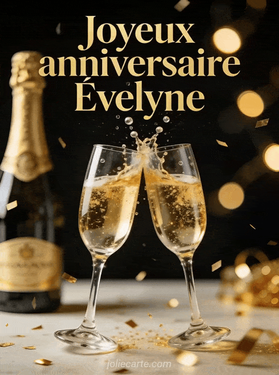 Joyeux anniversaire Évelyne - Joyeux anniversaire evelyne champagne