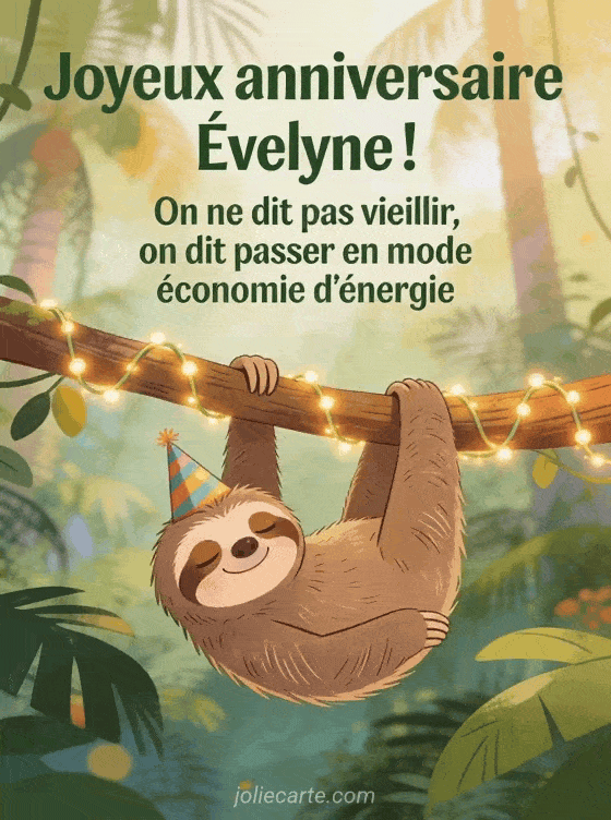 Joyeux anniversaire Evelyne - Evelyne humour