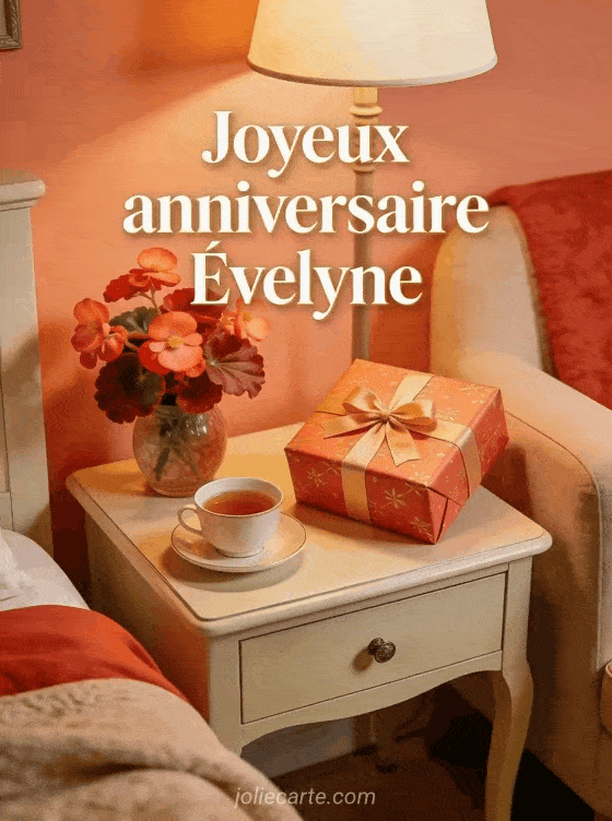 Joyeux anniversaire Évelyne - Carte joyeux anniversaire evelyne gratuite