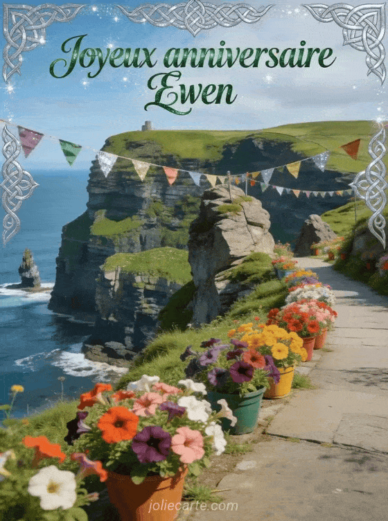 Joyeux anniversaire Ewen - Carte joyeux anniversaire ewen