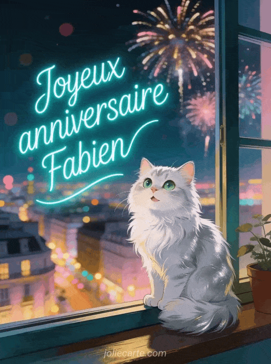 Joyeux anniversaire Fabien - Carte joyeux anniversaire fabien gratuite
