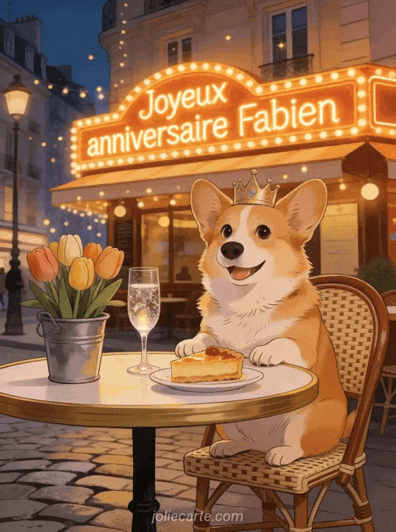 Joyeux anniversaire Fabien - Jolie carte joyeux anniversaire fabien