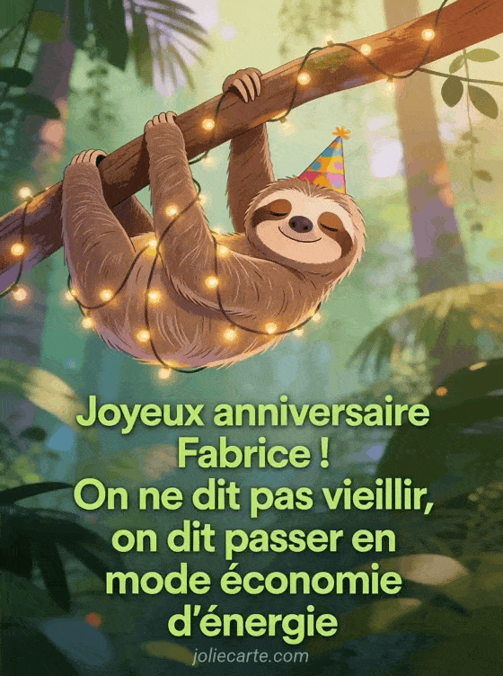 Joyeux anniversaire Fabrice - Fabrice humour