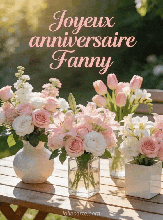 Joyeux anniversaire Fanny - Joyeux anniversaire fanny fleurs
