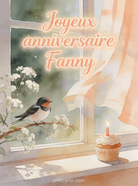 Joyeux anniversaire Fanny - Carte joyeux anniversaire fanny gratuite