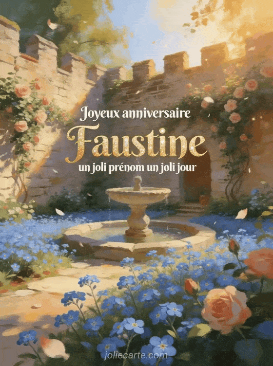 Joyeux anniversaire Faustine - Joyeux anniversaire faustine gros bisous