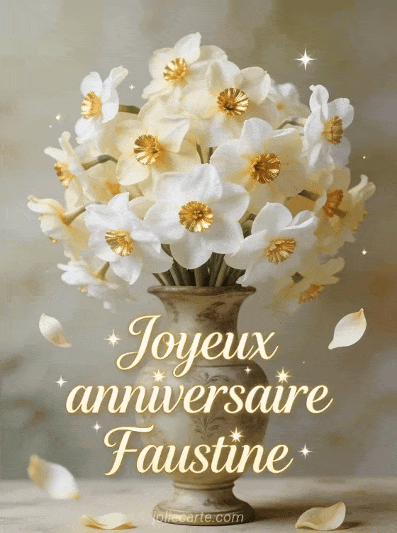 Joyeux anniversaire Faustine - Joyeux anniversaire faustine fleurs