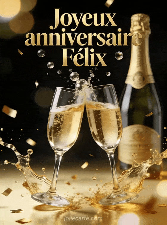 Joyeux anniversaire Félix - Joyeux anniversaire felix champagne