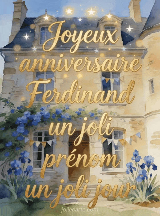 Joyeux anniversaire Ferdinand - Joyeux anniversaire ferdinand fleurs