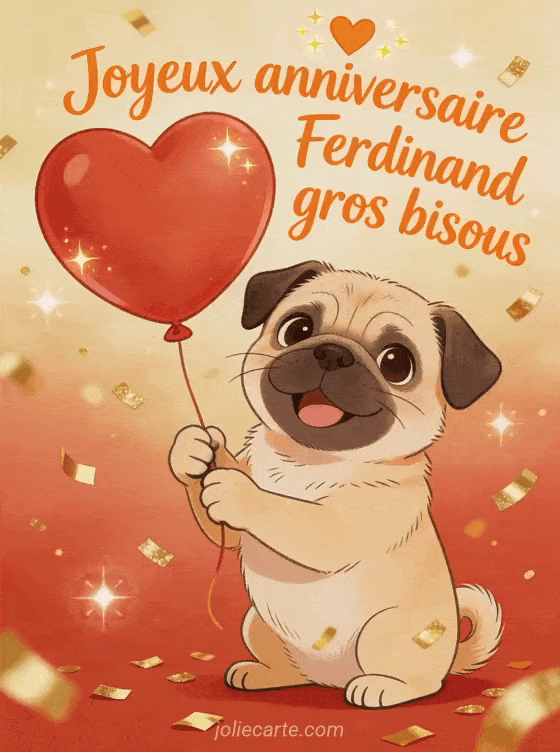 Joyeux anniversaire Ferdinand - Joyeux anniversaire ferdinand gros bisous