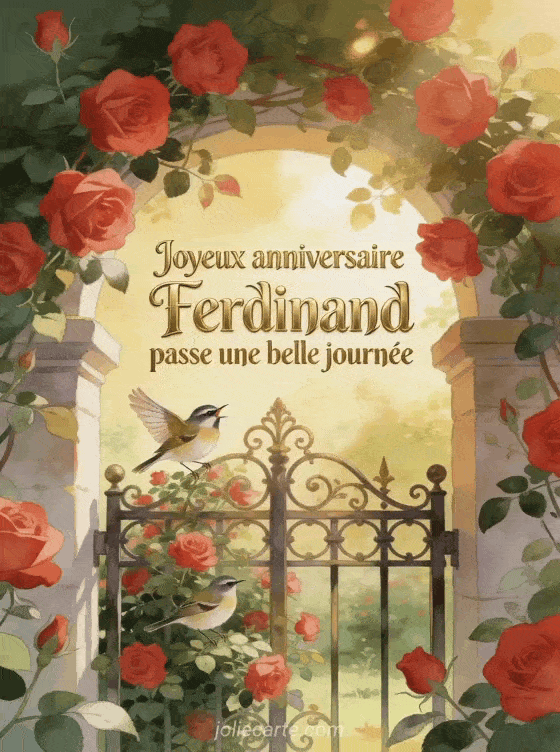 Joyeux anniversaire Ferdinand - Carte joyeux anniversaire ferdinand