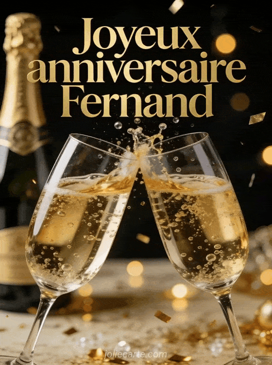 Joyeux anniversaire Fernand - Fernand champagne