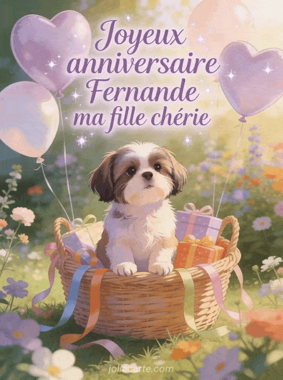 Joyeux anniversaire Fernande - Joyeux anniversaire fernande ma fille