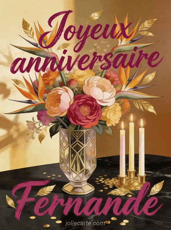 Joyeux anniversaire Fernande - Joyeux anniversaire fernande fleurs