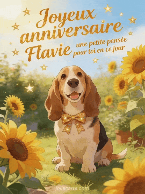Joyeux anniversaire Flavie - Carte joyeux anniversaire flavie