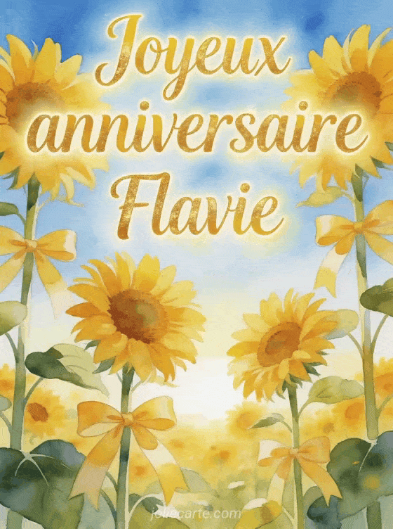 Joyeux anniversaire Flavie - Joyeux anniversaire flavie gif anime