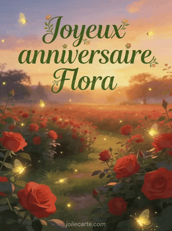 Joyeux anniversaire Flora - Joyeux anniversaire flora gif