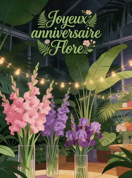 Joyeux anniversaire Flore - Joyeux anniversaire flore gif