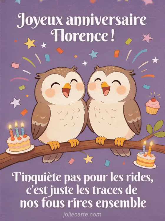 Joyeux anniversaire Florence - Joyeux anniversaire florence rigolo