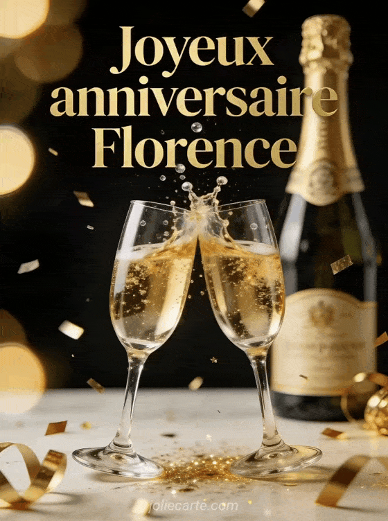 Joyeux anniversaire Florence - Joyeux anniversaire florence champagne
