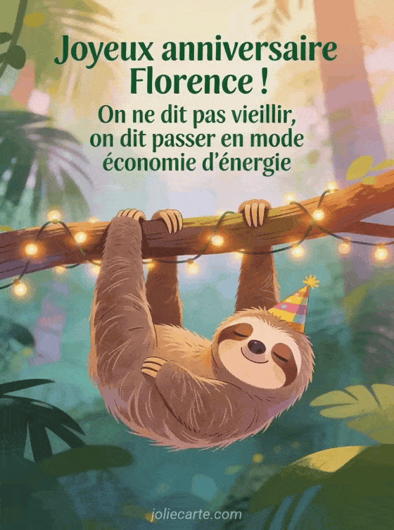 Joyeux anniversaire Florence - Florence humour