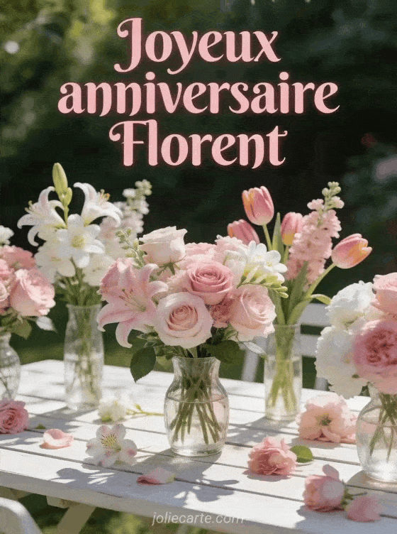 Joyeux anniversaire Florent - Florent fleurs
