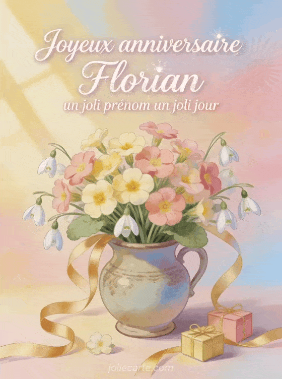 Joyeux anniversaire Florian - Joyeux anniversaire florian fleurs