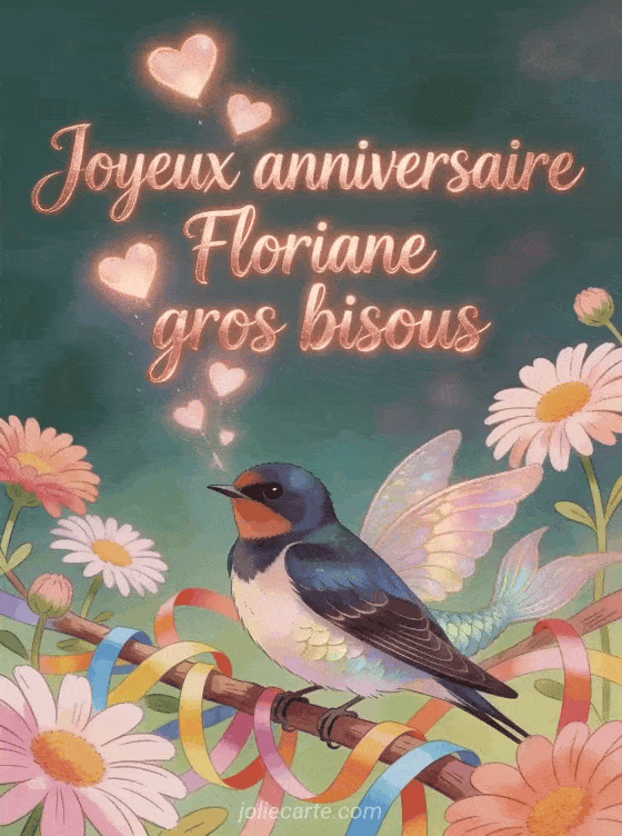 Joyeux anniversaire Floriane - Joyeux anniversaire floriane gros bisous