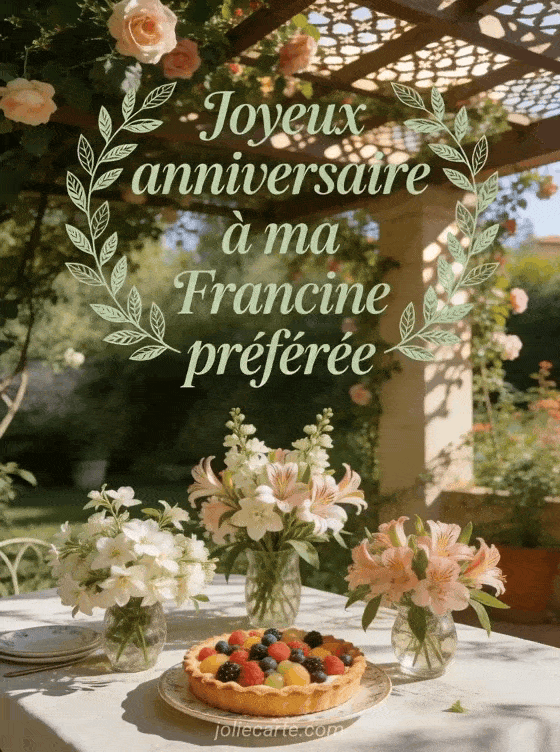 Joyeux anniversaire Francine - Joyeux anniversaire francine fleurs