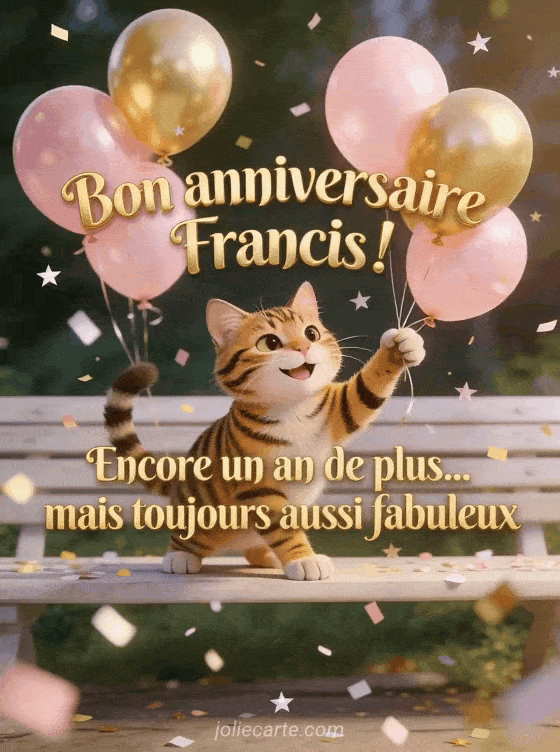 Joyeux anniversaire Francis - Bon anniversaire francis