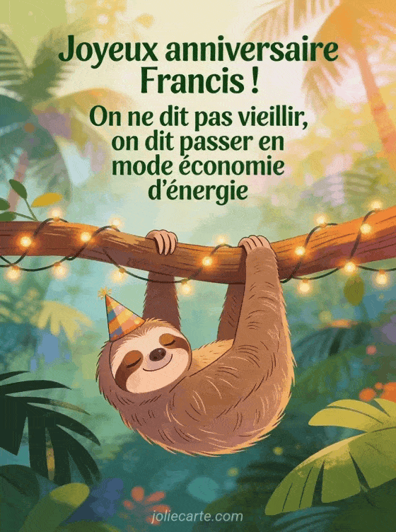 Joyeux anniversaire Francis - Joyeux anniversaire francis humour