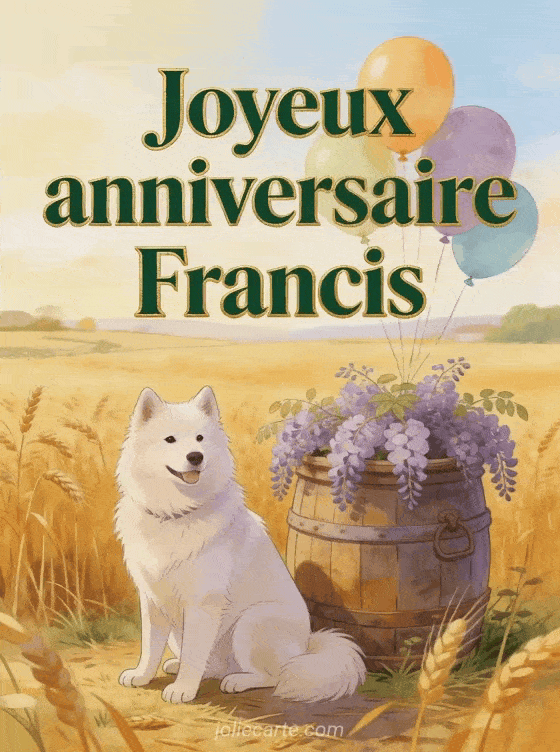 Joyeux anniversaire Francis - Joyeux anniversaire francis image