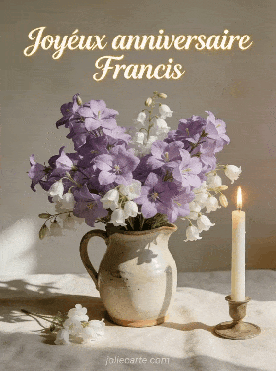 Joyeux anniversaire Francis - Joyeux anniversaire francis fleurs