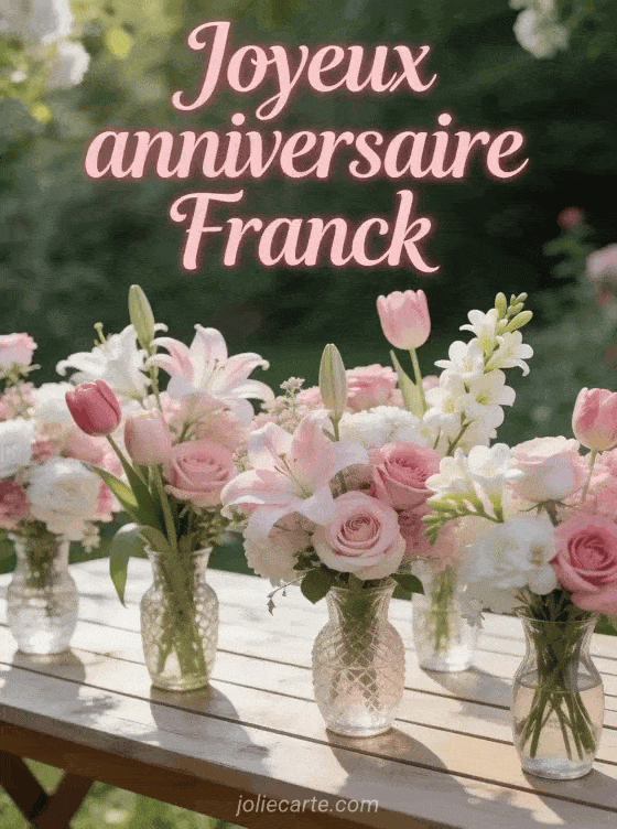 Joyeux anniversaire Franck - Joyeux anniversaire franck fleurs