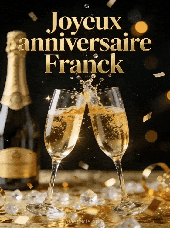 Joyeux anniversaire Franck - Joyeux anniversaire franck champagne