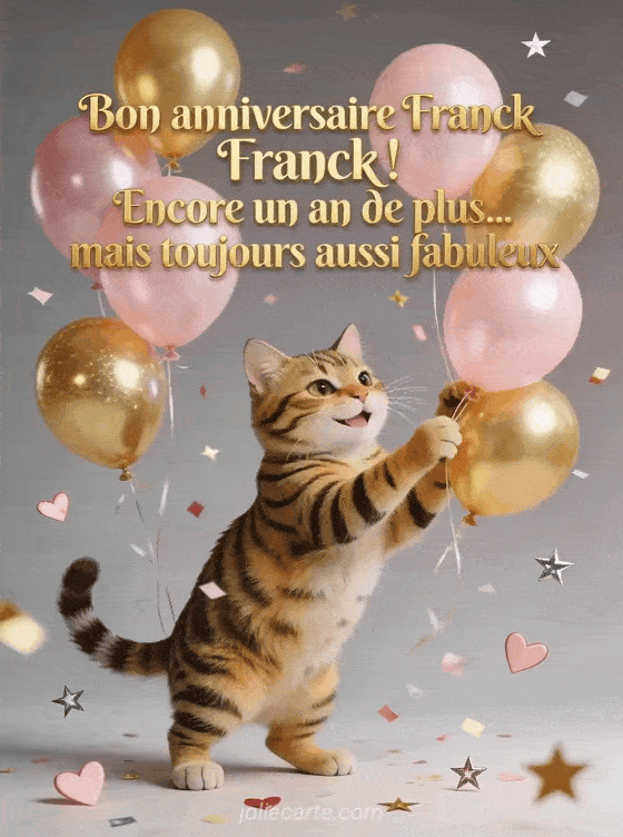 Joyeux anniversaire Franck - Bon anniversaire franck