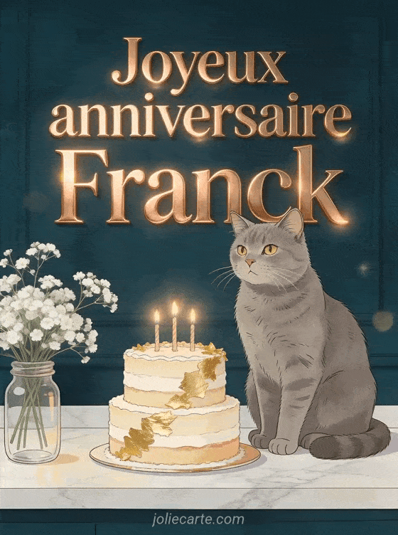 Joyeux anniversaire Franck - Carte joyeux anniversaire franck