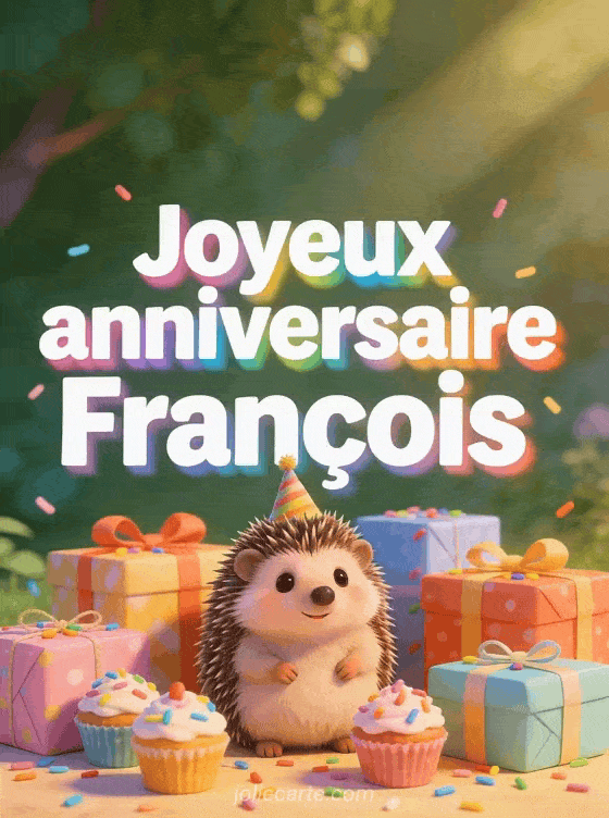 Joyeux anniversaire François - Carte joyeux anniversaire francois gratuite