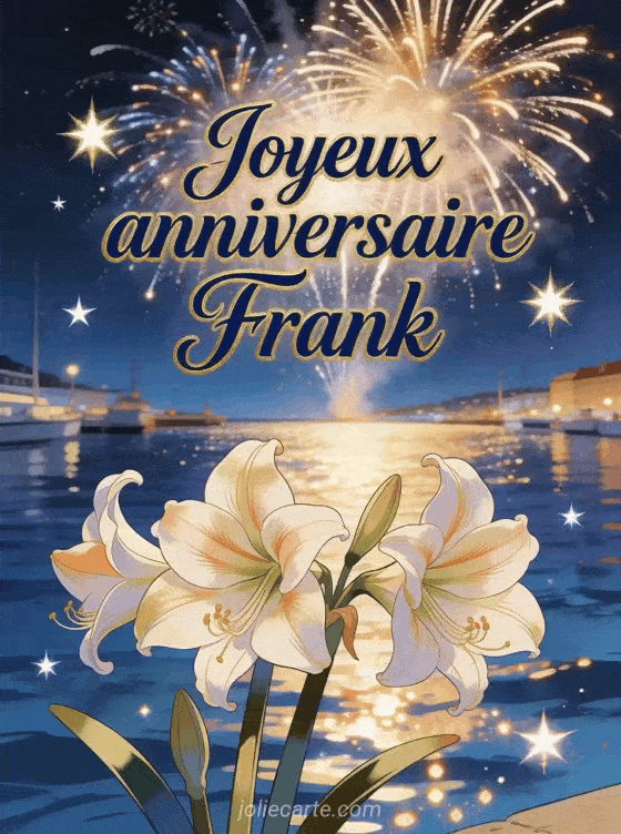 Joyeux anniversaire Frank - Carte joyeux anniversaire frank