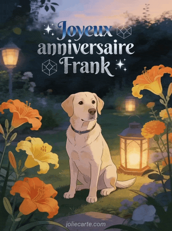 Joyeux anniversaire Frank - Carte joyeux anniversaire frank gratuite